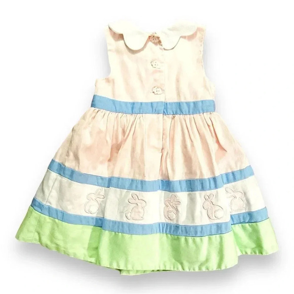Maggie & Zoe | Pastel Scalloped Bunny Dress (12 mos) 🐰💕 - Picture 5 of 7